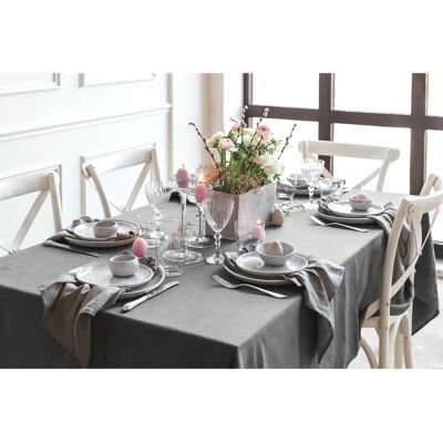 WIRTH Westport Dunkelgrau Jacquard Tischdecke - Tischdecke WIRTH Westport Dunkelgrau Jacquard Tischdecke - Tischdecke
