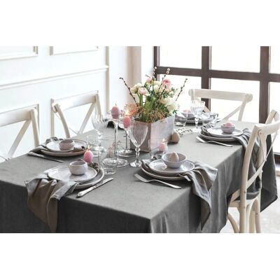 WIRTH Westport Dunkelgrau Jacquard Tischdecke - Tischdecke WIRTH Westport Dunkelgrau Jacquard Tischdecke - Tischdecke
