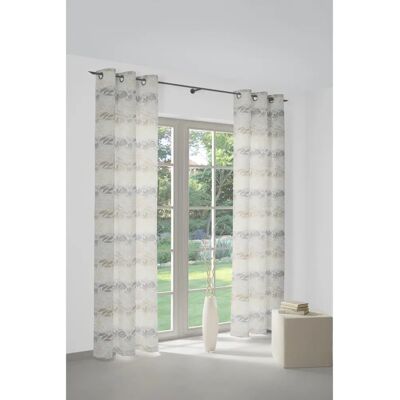 WIRTH Kairo Beigefarbene Jacquard Gardine - Vorhang WIRTH Kairo Beigefarbene Jacquard Gardine - Vorhang