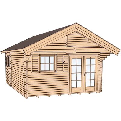 Maison de Jardin Weka 155 - Bois, 2 Étages, Murs 45mm - Publicité Maison de Jardin Weka 155 - Bois, 2 Étages, Murs 45mm - Publicité