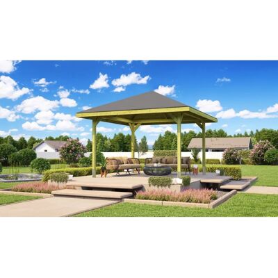 WEKA Paradies 2 Pavillon - 380x380 cm - Gartenpavillon WEKA Paradies 2 Pavillon - 380x380 cm - Gartenpavillon