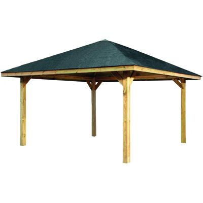 WEKA Gartenzelt 651A - Wetterfest 480x480cm - Braun WEKA Gartenzelt 651A - Wetterfest 480x480cm - Braun