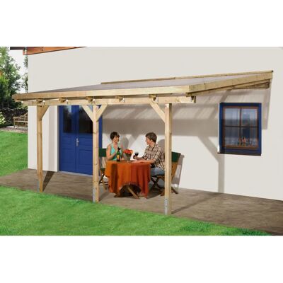 Weka 671 Gr.2 Holz-Terrassendach - 424x267x257cm Weka 671 Gr.2 Holz-Terrassendach - 424x267x257cm