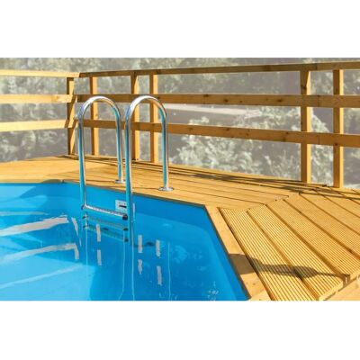 WEKA Sonnendeck - Gartenhaus-Terrasse, 215x116x111cm, Beige WEKA Sonnendeck - Gartenhaus-Terrasse, 215x116x111cm, Beige