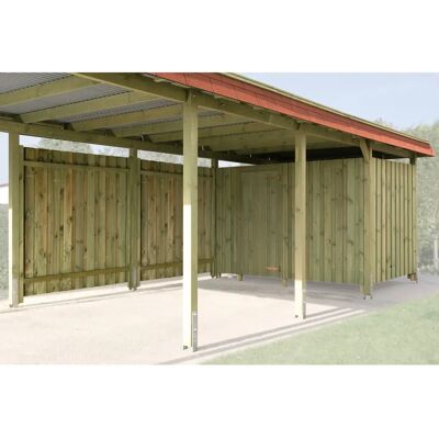 WEKA Carport-Geräteraum - Holz, Beige, 288x199cm - Gartenhaus WEKA Carport-Geräteraum - Holz, Beige, 288x199cm - Gartenhaus
