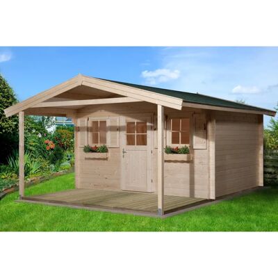 Weka Gartenhaus 110 A Natur - Hohe Wände, Satteldach - Gartenhaus Weka Gartenhaus 110 A Natur - Hohe Wände, Satteldach - Gartenhaus