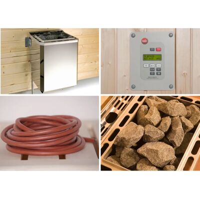 Weka Ensemble 6 - Chauffe-Sauna 4,5 KW - Contrôle Numérique - Publicité Weka Ensemble 6 - Chauffe-Sauna 4,5 KW - Contrôle Numérique - Publicité