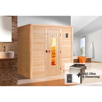 WEKA Bergen Sauna - Bio-Ofen, 7,5 kW, beige, digitalsteuerung - Sauna WEKA Bergen Sauna - Bio-Ofen, 7,5 kW, beige, digitalsteuerung - Sauna