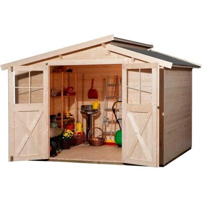 WEKA 323 Gr.4 Gartenhaus - Natur, 19mm, Beige WEKA 323 Gr.4 Gartenhaus - Natur, 19mm, Beige