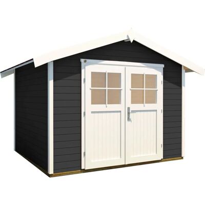 WEKA Gartenhaus 122 Gr.2 Anthrazit - Holz, Doppeltür, Gartenhäuser WEKA Gartenhaus 122 Gr.2 Anthrazit - Holz, Doppeltür, Gartenhäuser
