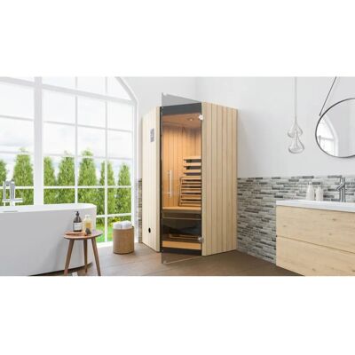 Weka Tanilla Eck Infrarotkabine - 1 Person - Naturbeige Weka Tanilla Eck Infrarotkabine - 1 Person - Naturbeige