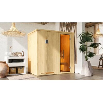 Weka Halmstad Sauna - 7,5 kW Bio Sauna mit Digitalsteuerung Weka Halmstad Sauna - 7,5 kW Bio Sauna mit Digitalsteuerung
