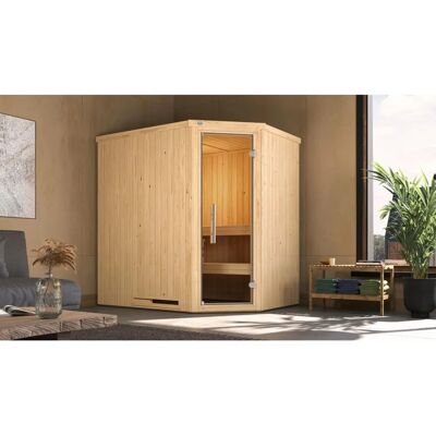 WEKA Varberg 1 Sauna - Beige - 194x144x199cm WEKA Varberg 1 Sauna - Beige - 194x144x199cm