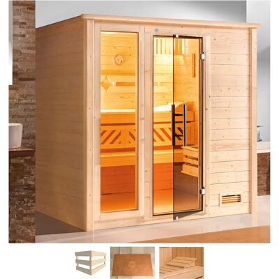 WEKA Bergen 1.8 - Sauna für 2, Ohne Ofen, Nordische Fichte WEKA Bergen 1.8 - Sauna für 2, Ohne Ofen, Nordische Fichte