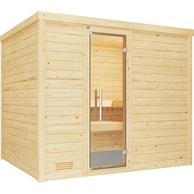 Weka Bergen Sauna mit digitaler Steuerung - 7,5 kW Bio-Ofen Weka Bergen Sauna mit digitaler Steuerung - 7,5 kW Bio-Ofen