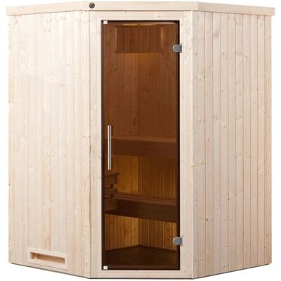 WEKA KIRUNA 1 Ecksauna - 3,6 kW, Glastür, Kompakt WEKA KIRUNA 1 Ecksauna - 3,6 kW, Glastür, Kompakt