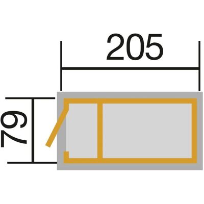 WEKA Hochbeet - 205x80x81 cm - Grau mit Wühlmausschutz WEKA Hochbeet - 205x80x81 cm - Grau mit Wühlmausschutz