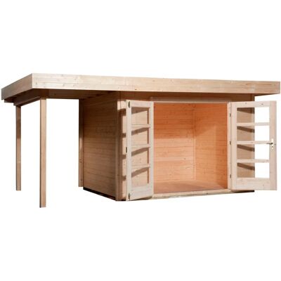 WEKA Gartenhaus 126 A Gr.2 - Doppelgarage, natur, 28 mm WEKA Gartenhaus 126 A Gr.2 - Doppelgarage, natur, 28 mm