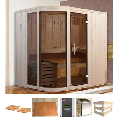 WEKA Sauna Sara 1 - Externe Steuerung, beige, 7,5 kW Sauna WEKA Sauna Sara 1 - Externe Steuerung, beige, 7,5 kW Sauna