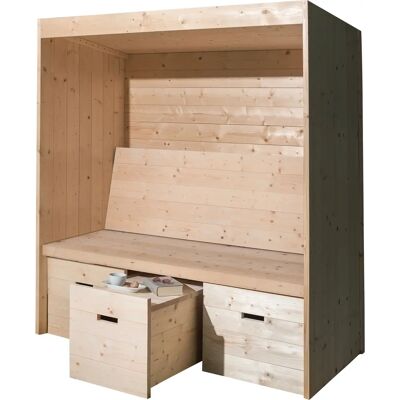 WEKA Gartenlaube - Bozen, 2-Sitzer, Verstellbare Rückenlehne, Natur Finish - Gartenlounge WEKA Gartenlaube - Bozen, 2-Sitzer, Verstellbare Rückenlehne, Natur Finish - Gartenlounge