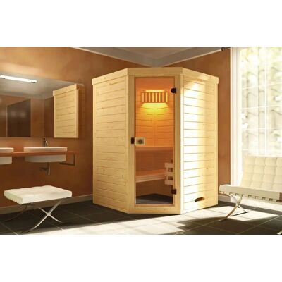 Weka Sauna LAUK - Naturholz, 3-Person, Innensauna Weka Sauna LAUK - Naturholz, 3-Person, Innensauna