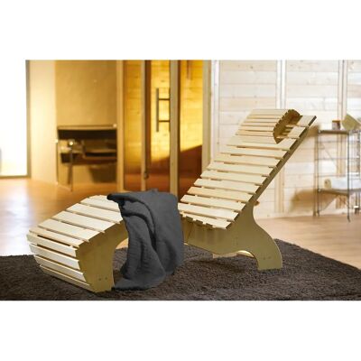 Weka Holzsauna Bank - Ergonomisch, Natürliche Oberfläche, 163,5x64x93,5 cm - Sauna Typ Weka Holzsauna Bank - Ergonomisch, Natürliche Oberfläche, 163,5x64x93,5 cm - Sauna Typ