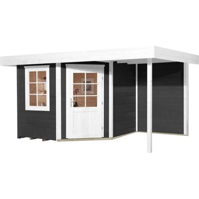 WEKA Gartenhaus 213 Plus - Gartenhaus, Grau, 28mm Wände, 19mm Boden, Flachdach WEKA Gartenhaus 213 Plus - Gartenhaus, Grau, 28mm Wände, 19mm Boden, Flachdach