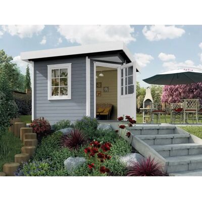 WEKA Gartenhaus 213 Plus - Modernes Fünfeckhaus, 28mm Wände WEKA Gartenhaus 213 Plus - Modernes Fünfeckhaus, 28mm Wände