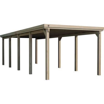 WEKA 617 Gr.3 Grüngrau Einzelcarport - Carport WEKA 617 Gr.3 Grüngrau Einzelcarport - Carport