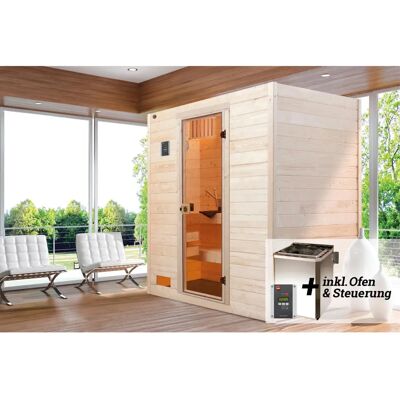 WEKA Valida 2 Sauna - Kompakte Naturholz, Externe Steuerung WEKA Valida 2 Sauna - Kompakte Naturholz, Externe Steuerung