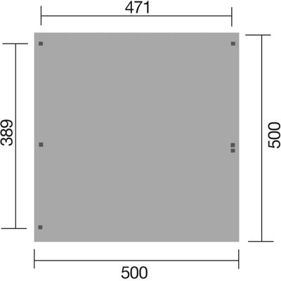 Weka Doppelcarport 616 - braun - Flachdach - für den Außenbereich Weka Doppelcarport 616 - braun - Flachdach - für den Außenbereich