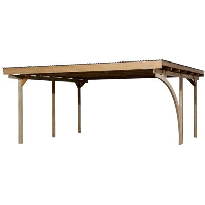 Weka 616 A Doppelcarport - Carport mit Rundbogen - 217cm Höhe Weka 616 A Doppelcarport - Carport mit Rundbogen - 217cm Höhe