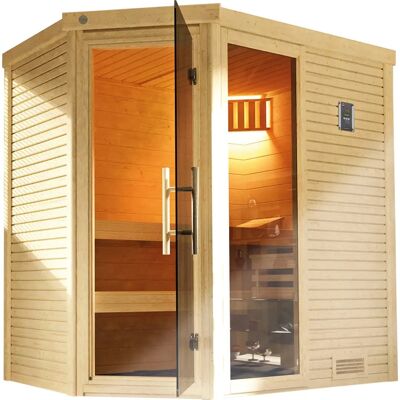 WEKA Cubilis Sauna - 7,5 kW Digital Vollholz für 4 Personen WEKA Cubilis Sauna - 7,5 kW Digital Vollholz für 4 Personen