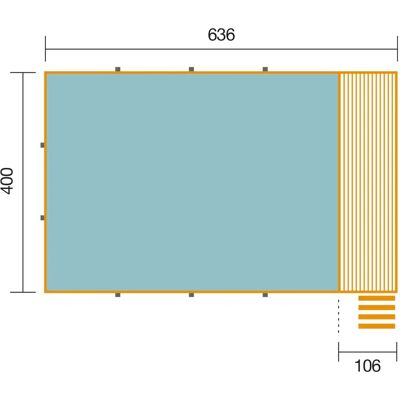 Weka Rechteckpool 595 Gr. 2 - Schwimmbecken Weka Rechteckpool 595 Gr. 2 - Schwimmbecken