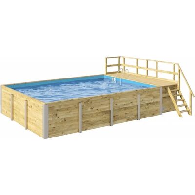Weka Pool Modell 595 - Rechteckig, Braun - Pool Weka Pool Modell 595 - Rechteckig, Braun - Pool