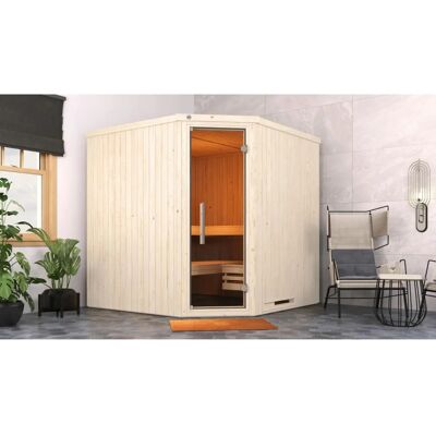 WEKA Weka VARBERG 3 Sauna - 8 Personen, Moderne Glastür, 9 kW Ofen WEKA Weka VARBERG 3 Sauna - 8 Personen, Moderne Glastür, 9 kW Ofen