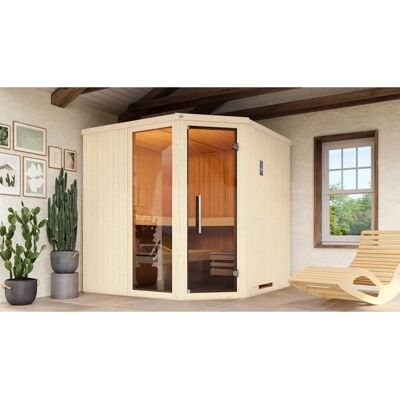 Weka VARBERG 3 Sauna - 6 Personen, 9 kW, Moderne Glastür Weka VARBERG 3 Sauna - 6 Personen, 9 kW, Moderne Glastür