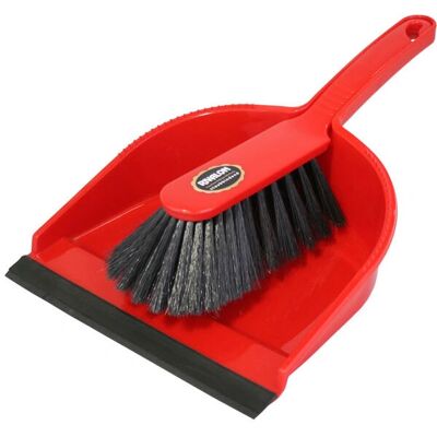 Ensemble Pelle et Balayette Rival - Noir, Rouge - Outil de Nettoyage Efficace - Publicité Ensemble Pelle et Balayette Rival - Noir, Rouge - Outil de Nettoyage Efficace - Publicité