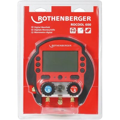 Rothenberger Rocool 600 - Cyfrowy manometr z termometrem Rothenberger Rocool 600 - Cyfrowy manometr z termometrem