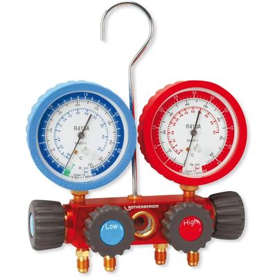 Rothenberger R410A-R32 - To-vejs manometer sæt til HVAC og køling Rothenberger R410A-R32 - To-vejs manometer sæt til HVAC og køling