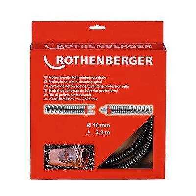 Rothenberger 72433 fouet de vidange - Spirale de nettoyage - 16 mm x 2,3 m - Publicité Rothenberger 72433 fouet de vidange - Spirale de nettoyage - 16 mm x 2,3 m - Publicité