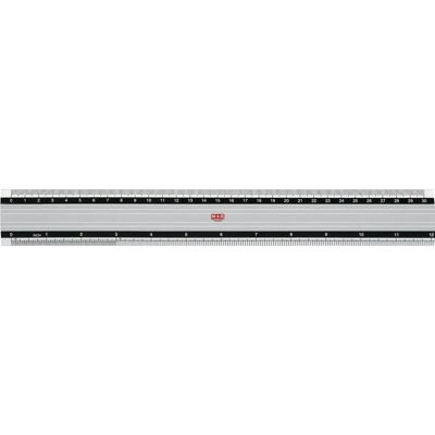 M+R 1830 Aluminium Lineal - 30cm, Doppelskala, Rutschfest M+R 1830 Aluminium Lineal - 30cm, Doppelskala, Rutschfest