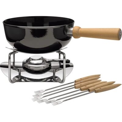 Silit Marron Ø 23 cm Set à Fondue au Fromage pour 6 - Publicité Silit Marron Ø 23 cm Set à Fondue au Fromage pour 6 - Publicité