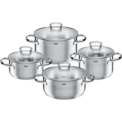 Silit Toskana Kochtopf-Set - Induktion, 4-teilig Edelstahl Silit Toskana Kochtopf-Set - Induktion, 4-teilig Edelstahl