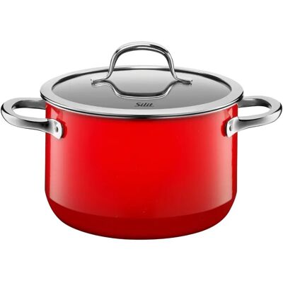 SILIT Passion Red Fleischtopf - Induktion, 3,7L, 20cm SILIT Passion Red Fleischtopf - Induktion, 3,7L, 20cm