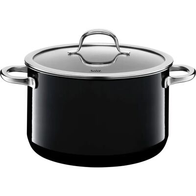Silit High-Sided Meat Pot - 24cm, 6.4L, Black - Fleischopf / Meat Pot Silit High-Sided Meat Pot - 24cm, 6.4L, Black - Fleischopf / Meat Pot