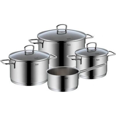 Ensemble de Casseroles Silit Alicante 4 pièces - Compatible induction Acier inoxydable Ensemble de Casseroles Silit Alicante 4 pièces - Compatible induction Acier inoxydable