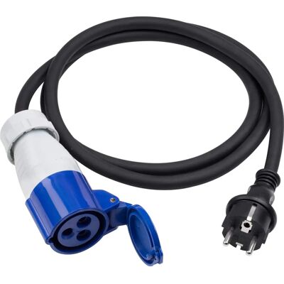 MEISTER Kabel zasilający - 150cm, czarny, IP44, 3 żyły MEISTER Kabel zasilający - 150cm, czarny, IP44, 3 żyły