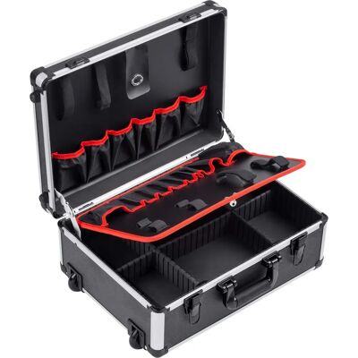 Carrello attrezzi MEISTER - Divisori rimovibili, 15 tasche, alluminio Carrello attrezzi MEISTER - Divisori rimovibili, 15 tasche, alluminio