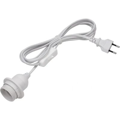 CONMETALL MEISTER G E27 Lampenfassung - 3,5 m Kabel, Weiß, Schalter CONMETALL MEISTER G E27 Lampenfassung - 3,5 m Kabel, Weiß, Schalter
